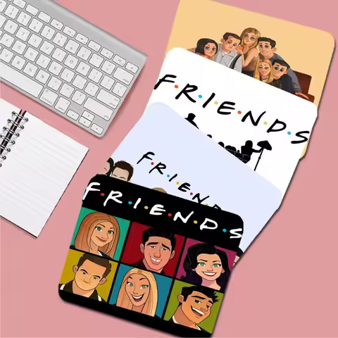 TV Shows Friends Pattern Mouse Pad Gaming Accessories for Gabinete PC Gamer Computer Keyboard Desk Mat Rubber Laptop Mousepad