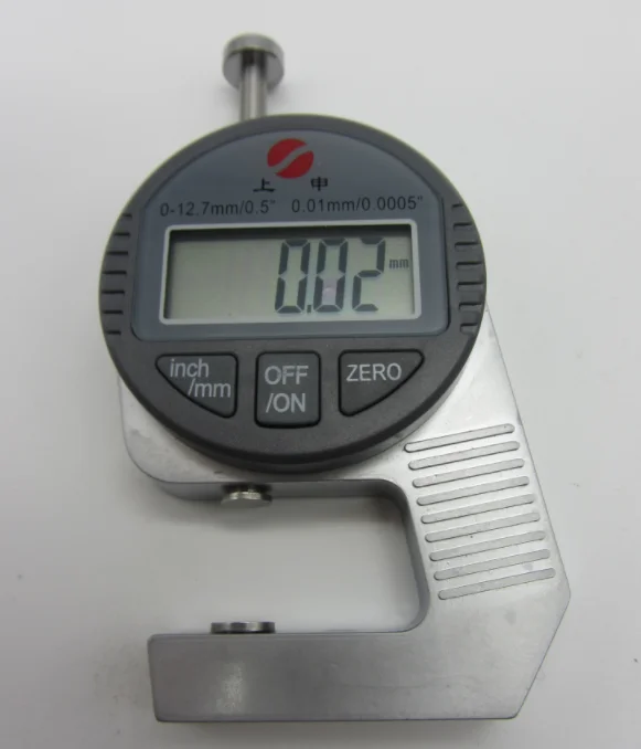 Schokbestendige 0-10x30mm diktemeter met wijzerplaat, lederdiktemeter, draagbaar schokbestendig meetinstrument