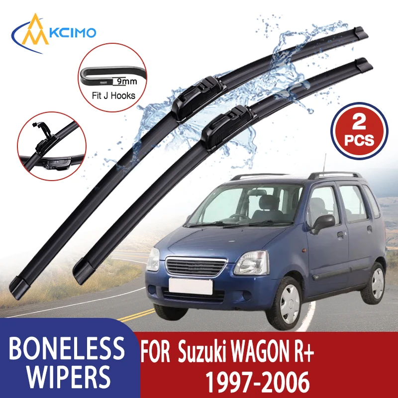 

Kcimo для Suzuki WAGON R + 1997-2006, автомобильный дворник U-типа, мягкий резиновый бескостный дворник HD, тихий прочный автомобильный дворник 20 "+ 18"