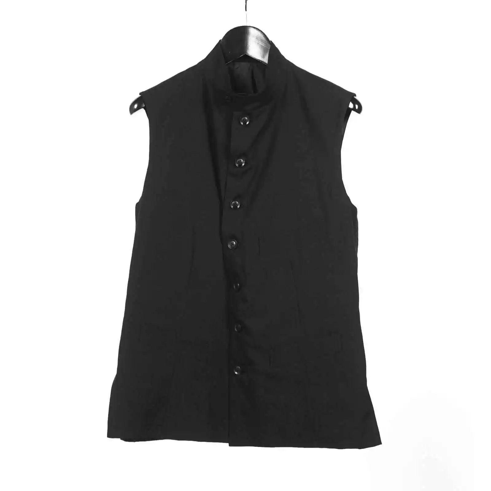 

TOP-YAMAMOTO Japanese original design Dark minority wool slim-fit sleeveless dark suit jacket