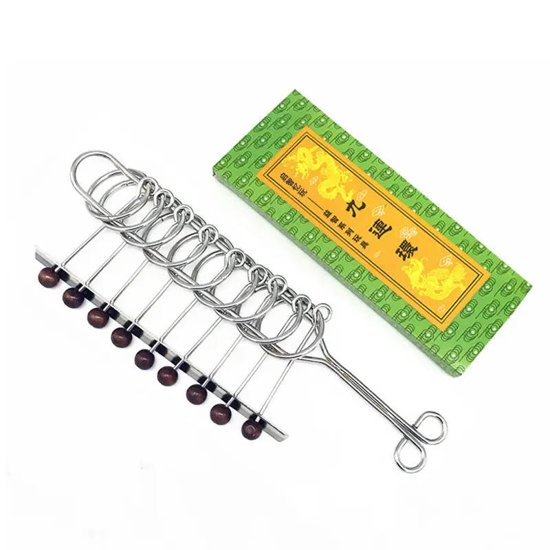

Classical educational solution ring student toy large nine-link 22CM nine-link full set of intelligence adult leisure