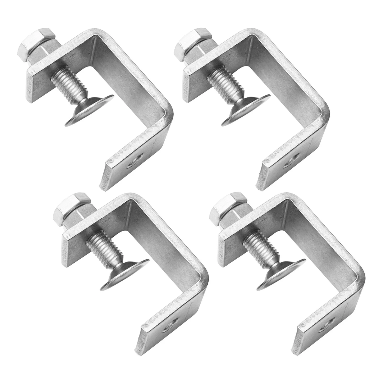 

4pieces Heavy-duty Stainless Steel C Clamp For Woodworkers Tools For Carpentry In Wood Very Strong.