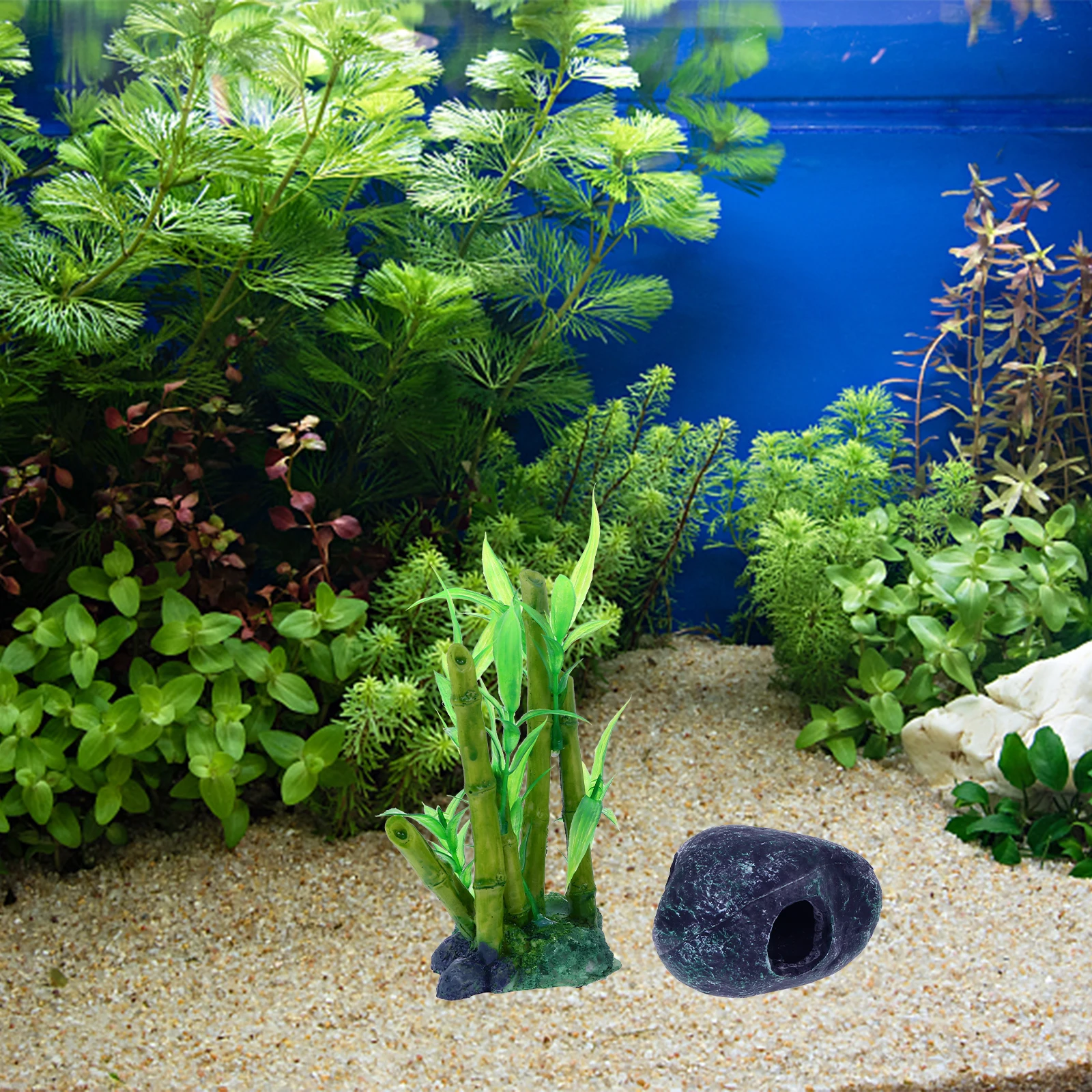 

Resin Fish Tank Decorations Artificial Cave Aquarium nament Craft Hiding Lifelike Details Ideal for Fish Tanks