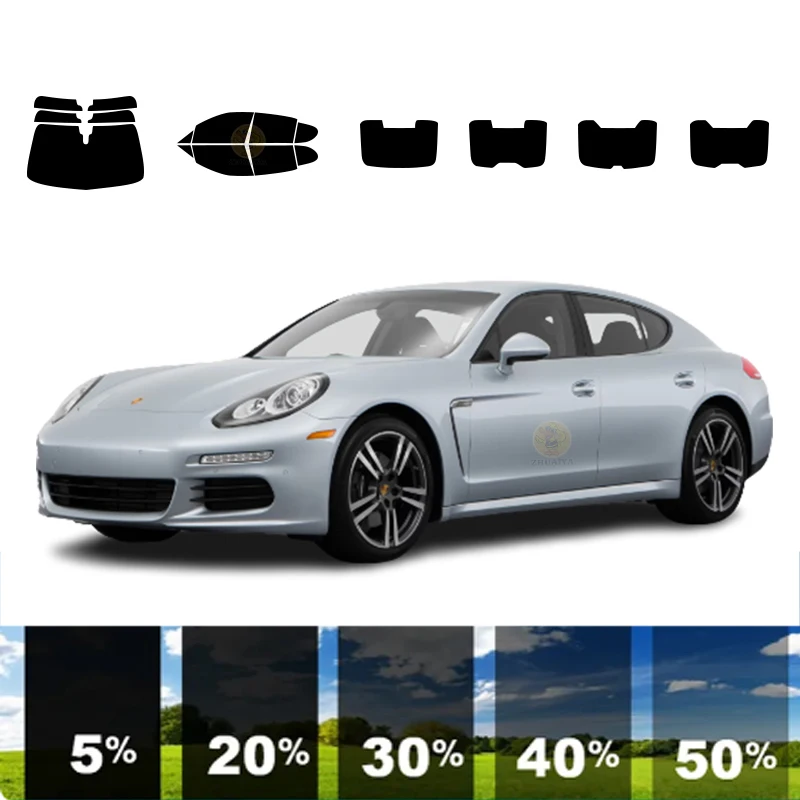 

precut Removable Window Tint Film For Car 100% UVR 5%-70%VLT Heat Insulation Carbon ﻿For PORSCHE PANAMERA 4 DR SEDAN 2010-2016