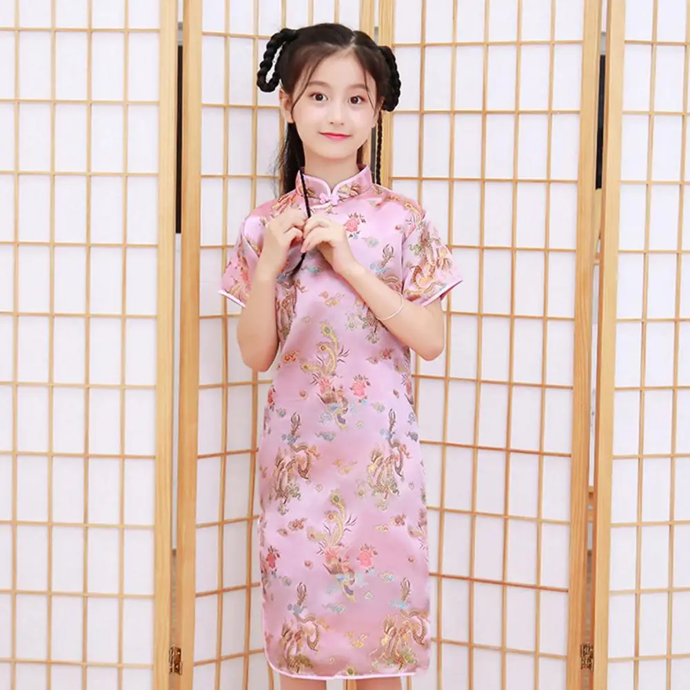 Bambini Hanfu Dress elegante abito da principessa abiti estivi Cheongsams cinesi per ragazze abito tradizionale cinese vestito da bambino