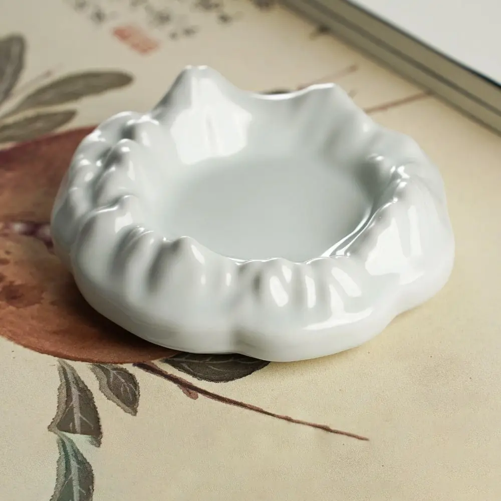 Multifunction Ceramic Mountain Shaped Inkstone Ink Brush Brush Ink Pen Rest Holder Glaze Paperweight Painting Tool Painting