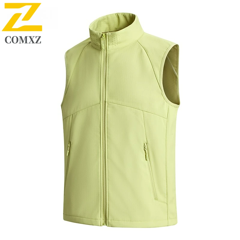 COMXZ New Mens Winter Vest Outdoor Hiking Windproof Sleeveless Jacket Fashionable Fishing Lightweight Comfortable Casual Coat