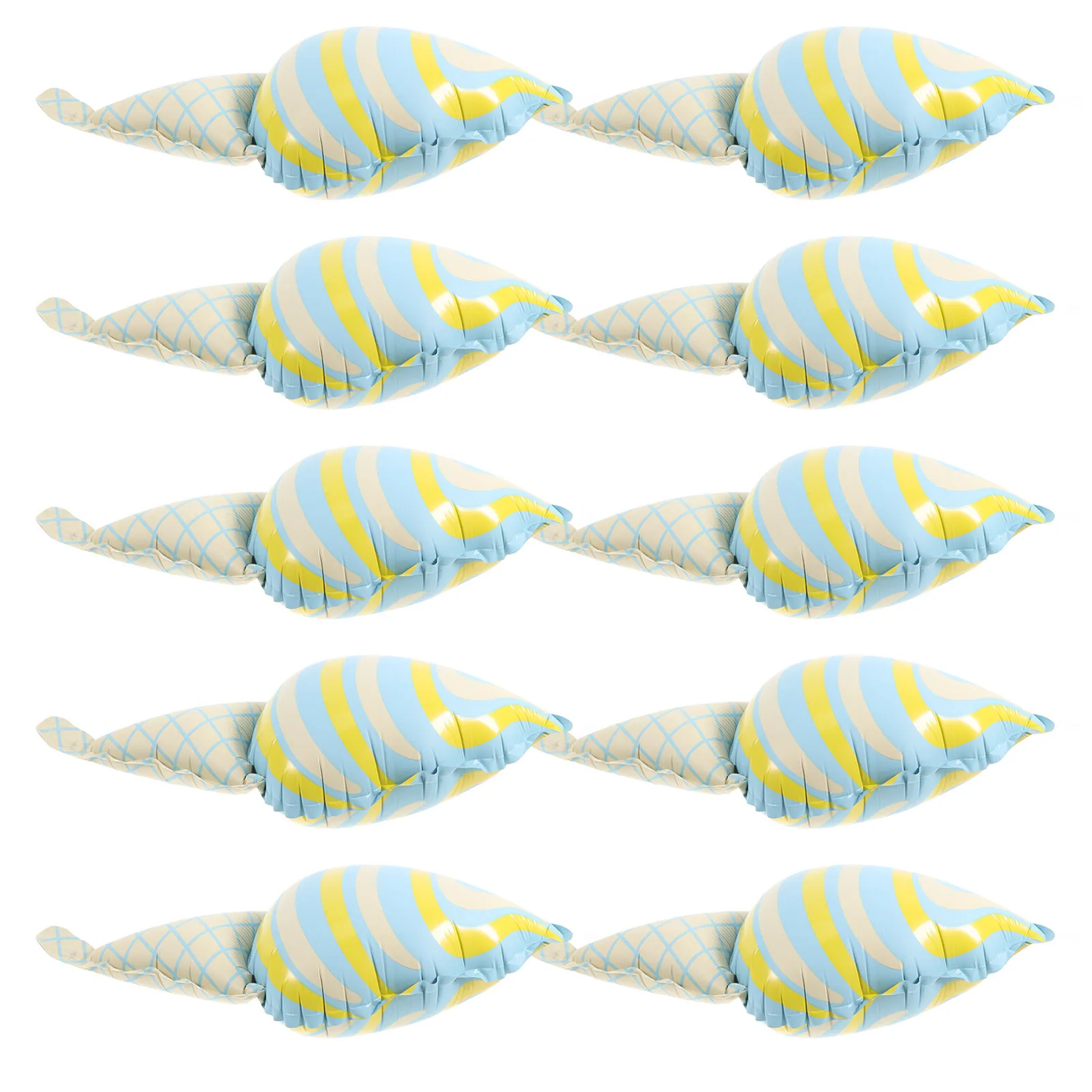 

10Pcs Ice Cream Balloons Cute Ice Cream Cone Foil Balloons Birthday Party Decorations Summer Event Inflatable Cartoon Party