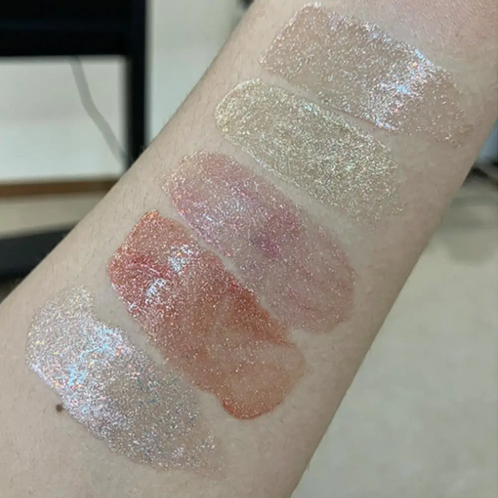 Mirror Pearl Glitter Lip Oil Long-lasting Moisturizing Plumping Gloss Lip Tint Makeup Sparkle Light Glaze Liquid Lipsticks