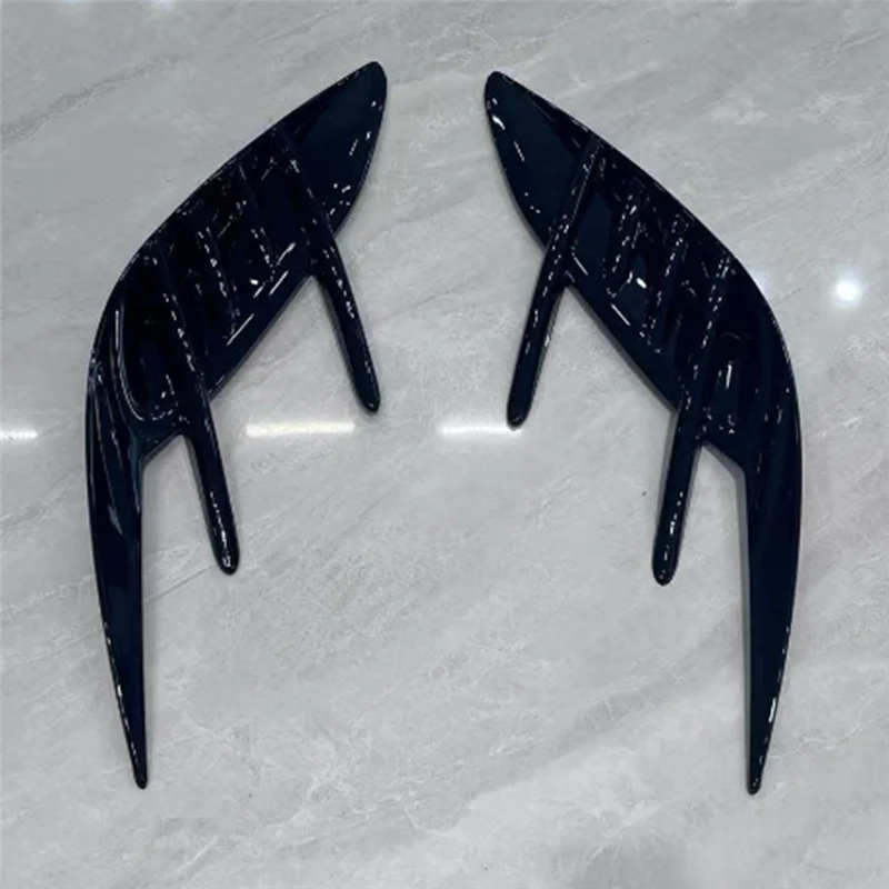 

WO-Spoiler Canard Covers Sticker Rear Bumper Side Vent For KIA Stinger 2018-2023 Car Accessories Black