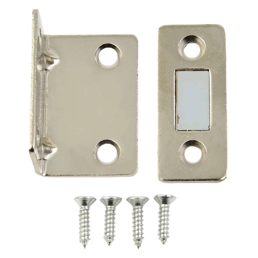 For Ultra Thin Magnetic Steel Catch Latch for Door Cabinet Cupboard Closer with Strong Magnetism and Mounting Screws