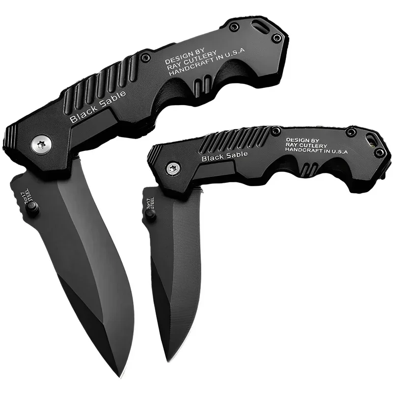 EDC Sharp Stainless Steel Folding Knife Outdoor Camping Tactical Hunting Knife Pocket Knife Sharp and Durable S/L