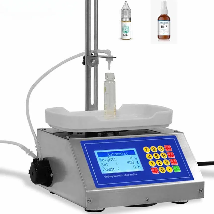 Small weigh  filling machine 10ml essential oil filling machine peristaltic pump filling