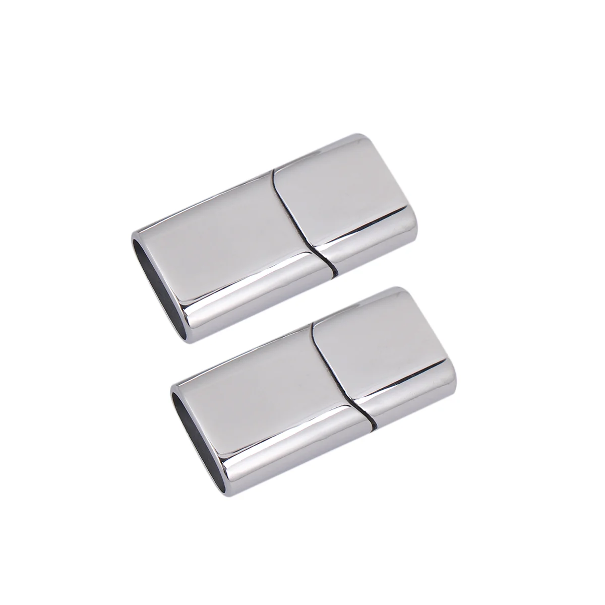 

2 PCS Magnetic Clasp Converter Bracelet Closure Stainless Steel Cord End Fastener