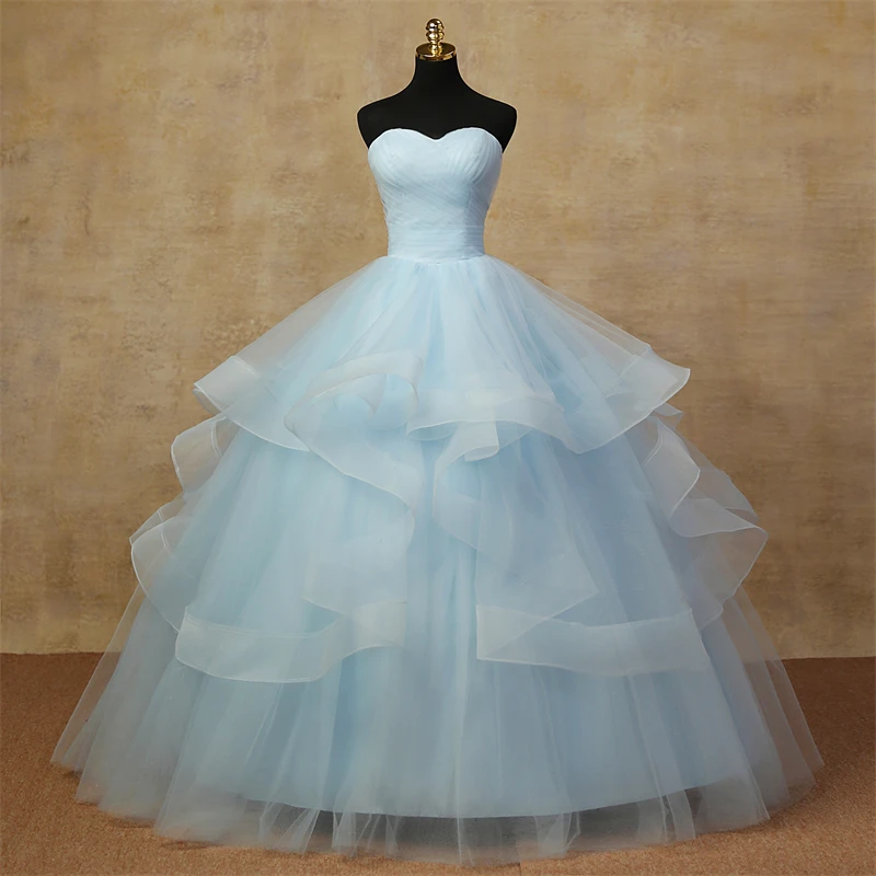 Vestidos Quinceanera sem alças, vestido de baile doce, céu azul, vestidos Boho, festa simples, moda baile