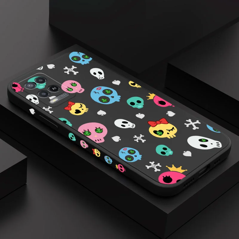 

Gem Skull Case For OPPO A54 A74 A55 A57 A77 A78 A96 A76 A16 A15 A95 A94 A83 A53 A72 A52 A9 A5 A12 A31 2020 S 4G 5G Cover