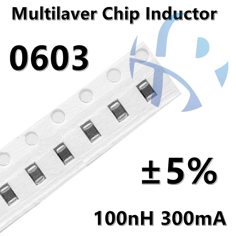 (50pcs) 0603 4.7nH 450mA 1NH 1.2/2.2/3.3/4.7/10/22/33/47/68/82/100NH ±0.3NH ±5% SMD Multilaver Chip High Frequency Inductor