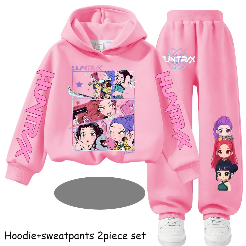 2026 Movie Korean Style Sets Children Hoodies Pullover Sweatshirt Trucksuit Cartoon Girls Boy Kids Clothes