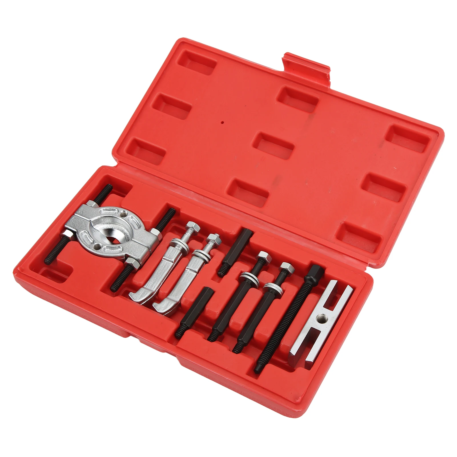 9Pcs/Set  Practical Bearing Puller Separator Car Bearing Removal Tool Puller with Box Auto Internal Bearing Puller Kits