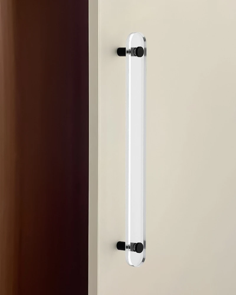 Modern Solid Brass Acrylic Handles for Furniture Bedroom Wardrobe Dresser Nightstand Handles Kitchen Cabinet Drawer Handles