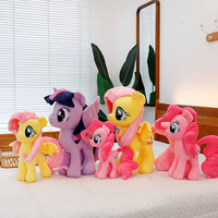 20/30/40cm My Little Pony Plush Toys Rainbow Dash Twilight Sparkle Pony Cartoon Multicolor Stuffed Doll Anime Figures Girl Gifts