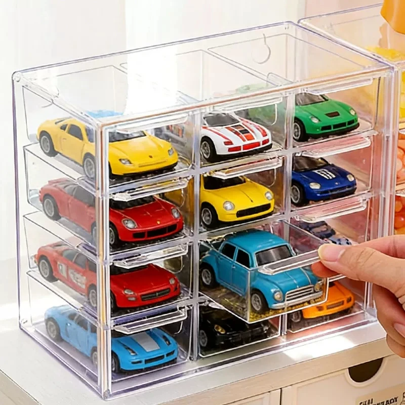 Toy car model display cabinet; wall-mounted dustproof car storage cabinet; Hot Wheels acrylic display and storage box