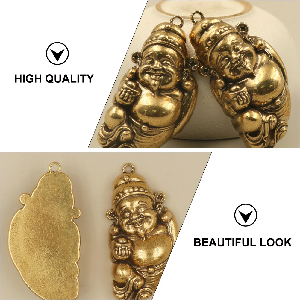 

Brass Pumpkin of Jewelry Chinese Pendant Charm Wealth Pendant Chinese Fortune Charm Jewelry Accessory DIY Part