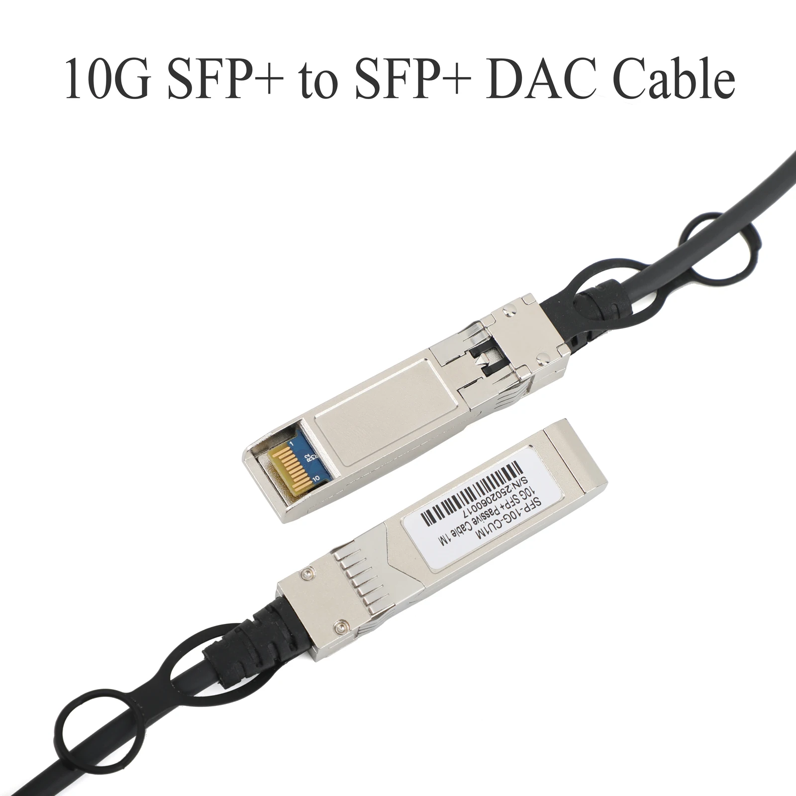 Kabel Tembaga DAC SFP+ Kecepatan Tinggi 1M/2M/3M ​ ​ Kabel Serat Optik untuk Cisco Mikrotik Ethernet Switch