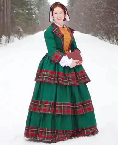 Red Christmas Carol Dress for Women -AliExpress