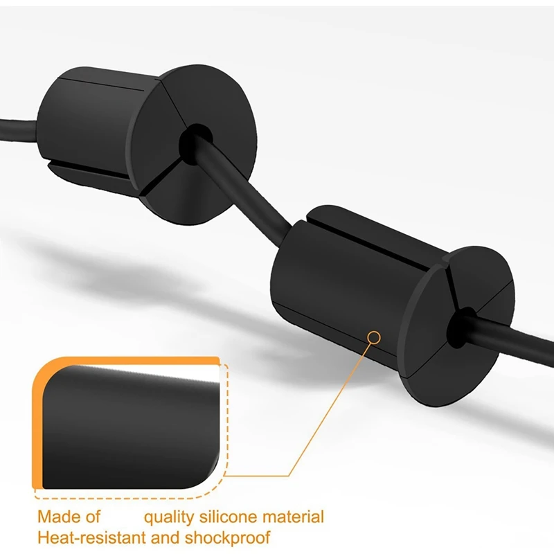 Kit de roteamento de cabos para Starlink, alimentação de cabos através de buchas para 1 "Wall Hole, cabo Ethernet Wall Grommet, 2Pcs