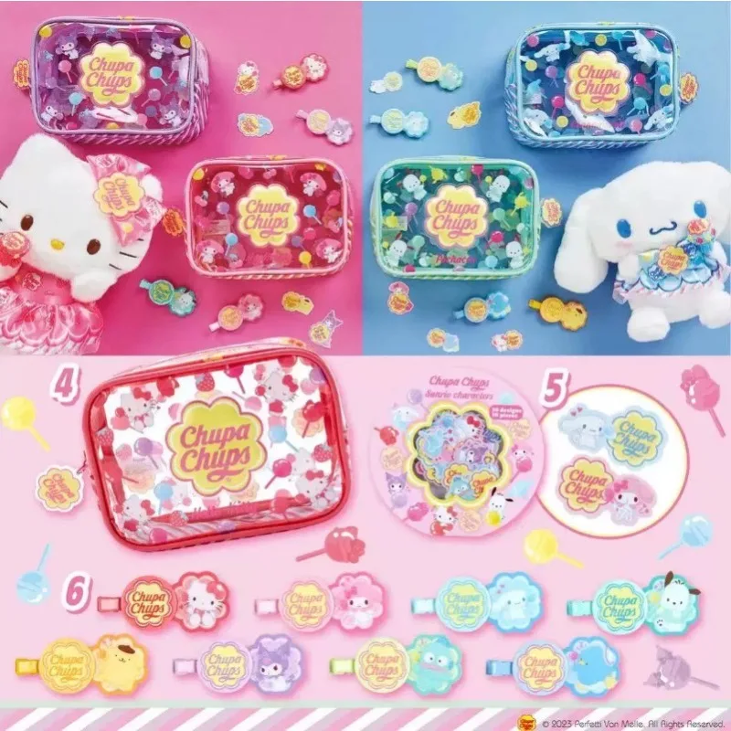 Kawaii Kuromis Girls Makeup Bag Cute Mys Melodys Multi-purpose Storage Box Candy Boxs PVC Waterproof Large Capacity Toiletry Bag