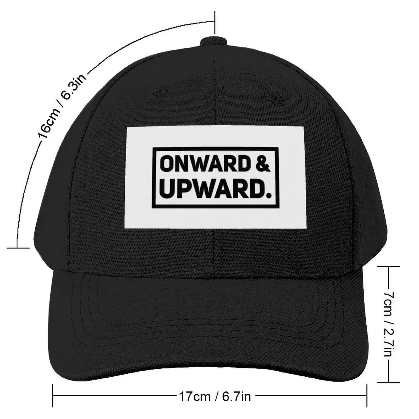 Onward & Upward Motivational Design Baseball Cap Hood Horse Hat Trucker Cap Women's Hats For The Sun Men's