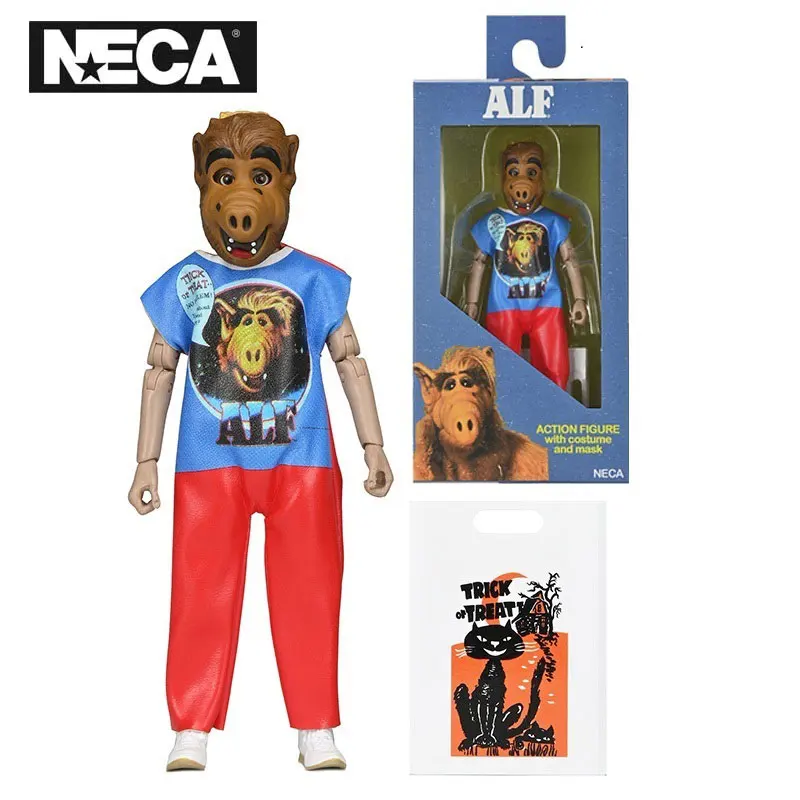 

NECA 45110 Ben Cooper ALF Action Figures With Costume And Mask Collection Original Model Doll Decoration Gift Figura Toys
