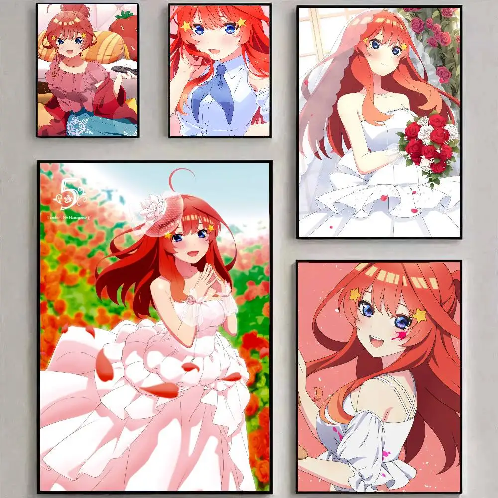Nakano Itsuki Animation Five Sisters Art Sticky Wall Waterproof Home Living Room Bedroom Bar Aesthetic Decoration