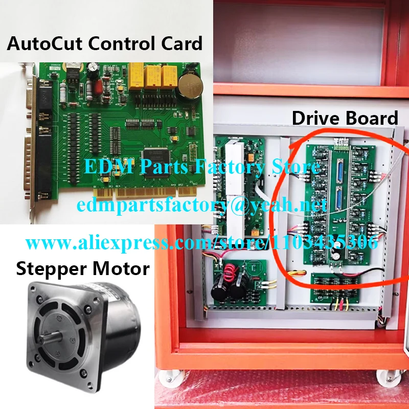

AUTOCUT Complete Kit include 1PC Autocut Control Card + 1PC Drive Board + 1PC Stepper Motor + Wiring Diagram for WireCut machine