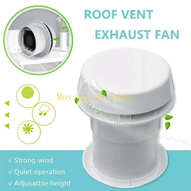 

B5XD RV Top-mounted Round Air Vent Car Powerful Silent Mushroom for Head Exhaust Fan