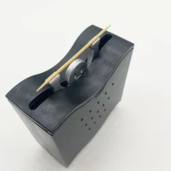 Black Toothpick Holders Lifting Man Type Toothpick Storage Case Durable Toothpicks Dispenser Box for Travel Office