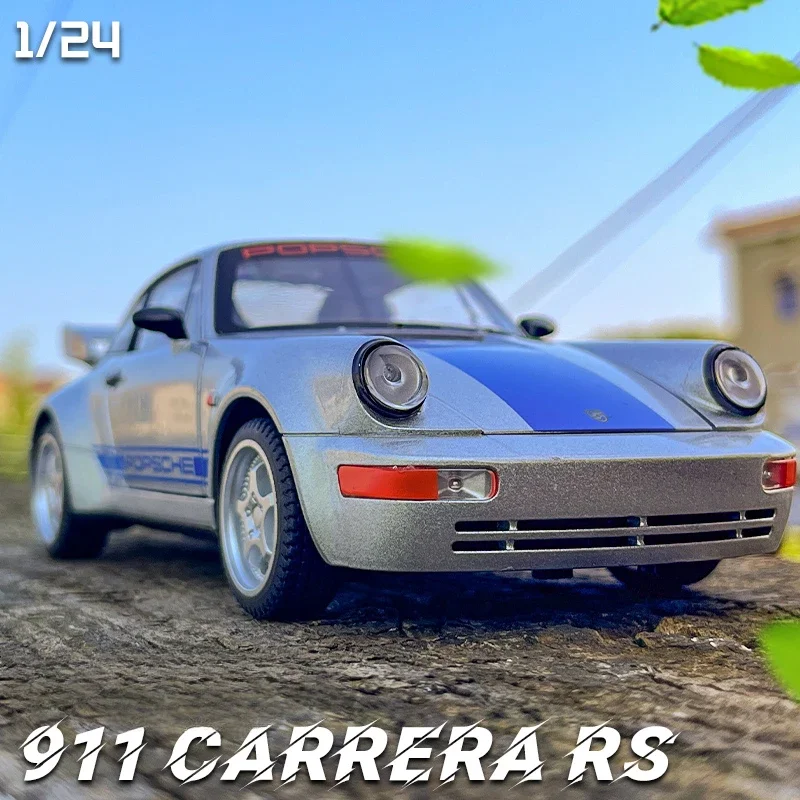 

1:24 Transformers 7 Porsche 911 Carrera RS Sport Car Model Sound and Light Collective Diecast Toys Vehicles Voiture Miniature