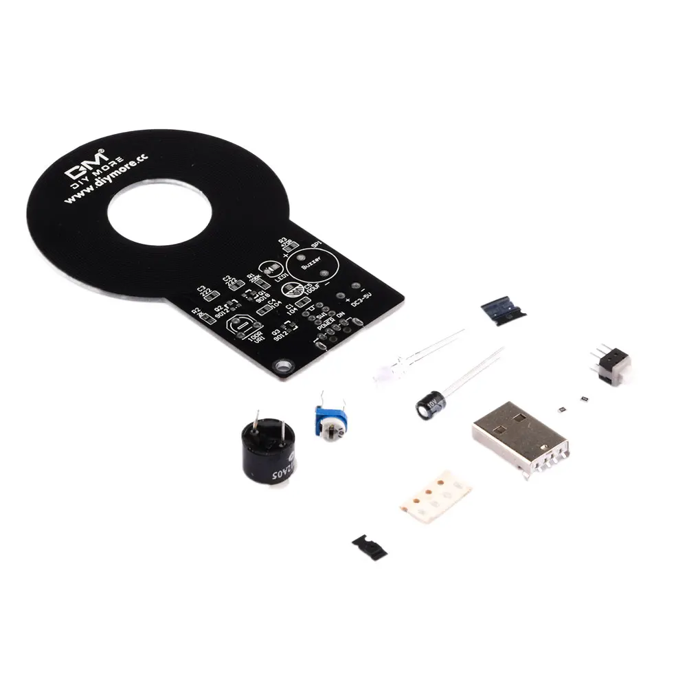 DIY Kit Metal Detector Kit Electronic Kit DC 3V-5V 60mm Non-contact Sensor Board Module DIY Electronic Part Metal Detector