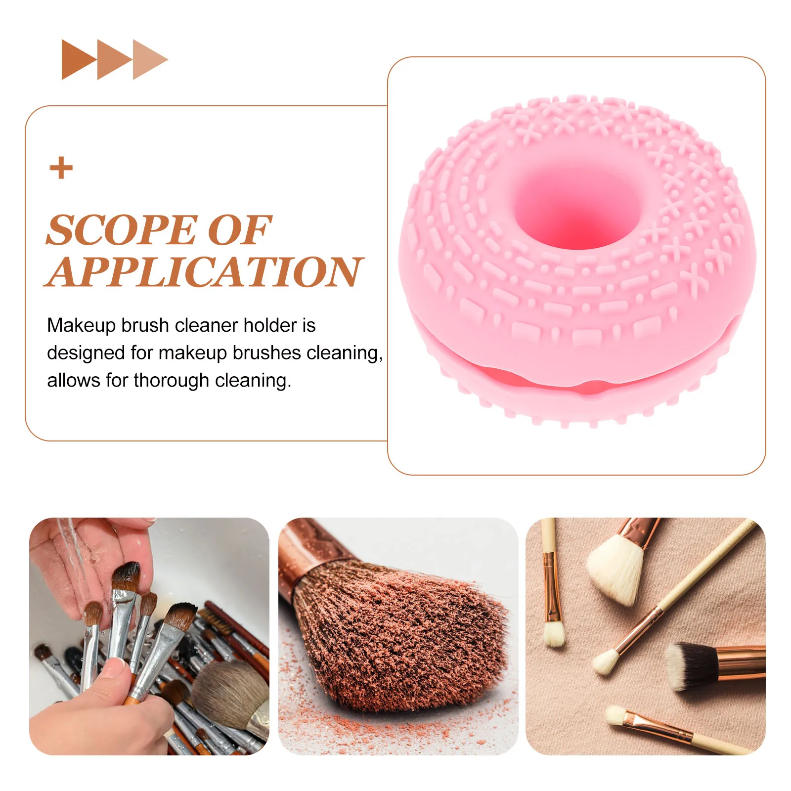 

Silicone Makeup Brush Cleaner Mat Multifunctional Brush Cleaning Pad Holder For Dryer Storage Travel Brushes