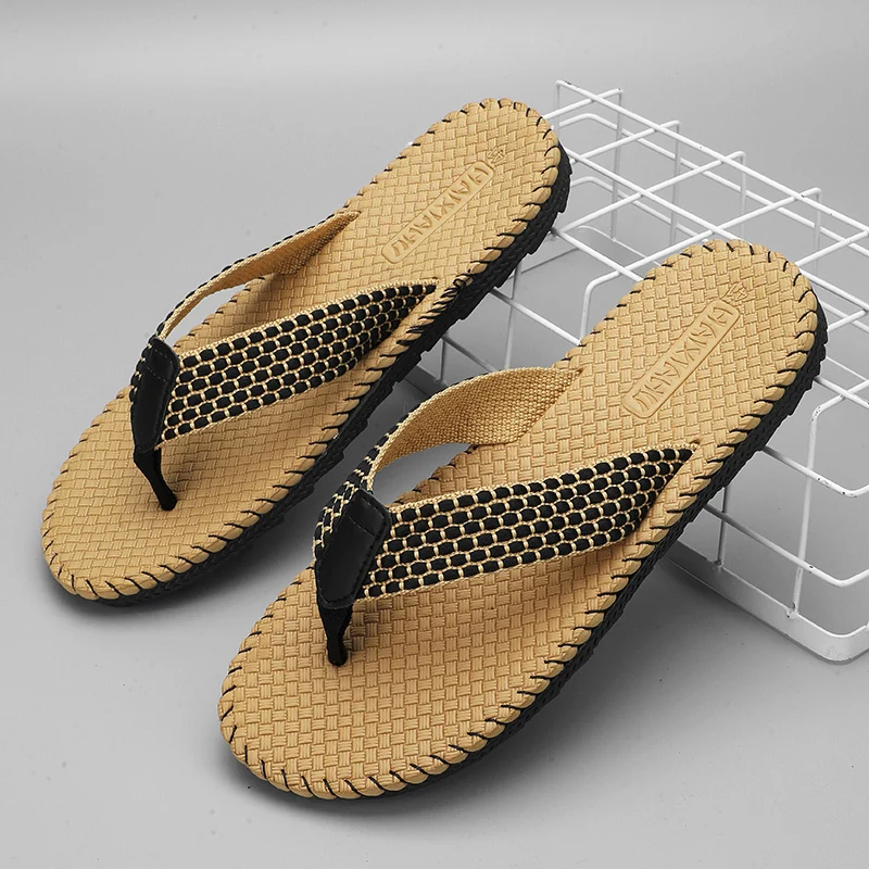 

Men's Shoes Summer Breathable Flip Flops Comfortable Non-slip Beach Shoes New Casual Shoes High Quality Lightweight Mens Sandals