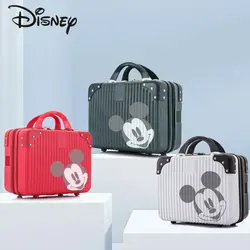 Bolsa de maquiagem Disney-feminina Mickey, multifuncional, grande capacidade, portátil, caixa de armazenamento, alta qualidade, elegante, nova