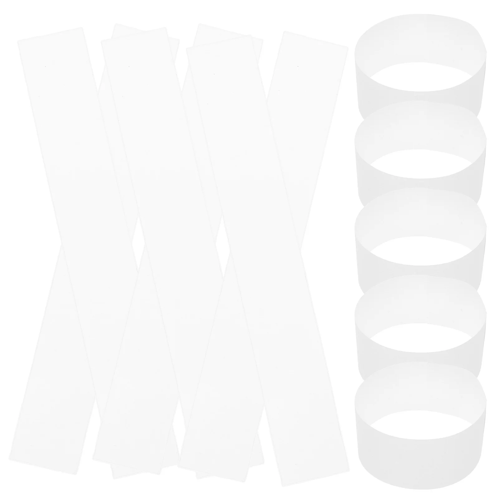 Ремни для связки наличных денег, белые крафт-ленты для валют, двойные клейкие обертки для купюр, ремни для денег, ленты для банкнот, четверть обертки, самообертки