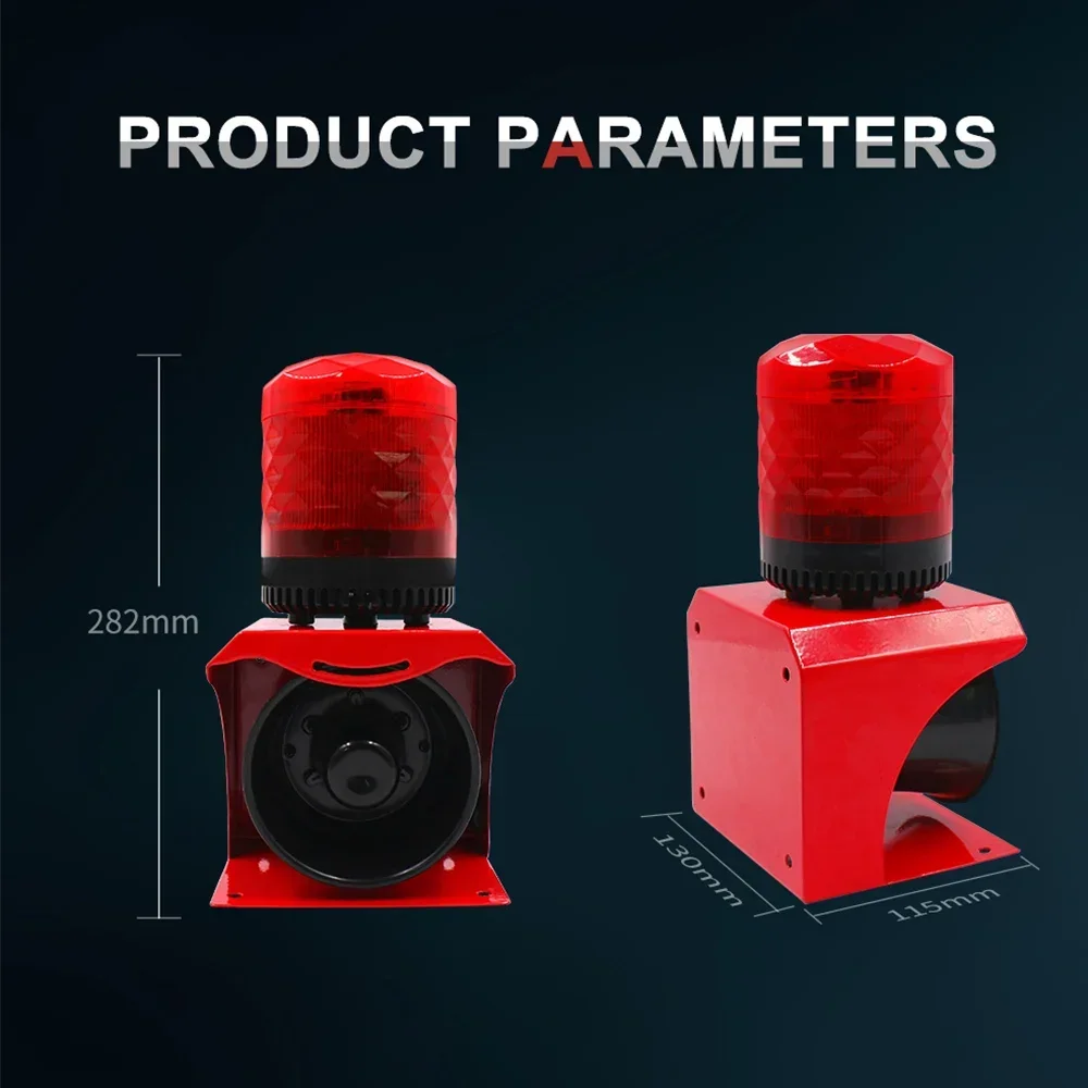 IP65 DC 12 Volt 120db Infrared Remoto Control Voice Alarm Factory Security Alert Fire Voice Alarm Siren