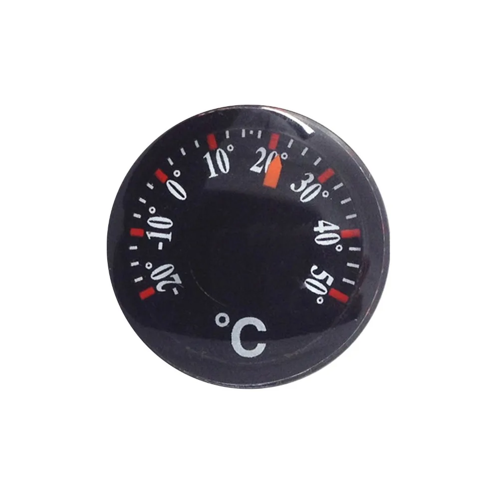 20 mm Skala-Messung, hochpräzises Thermometer, Büro, praktisches Mini-Rundthermometer, Kunststoff, wasserdichtes Zifferblatt-Thermometer
