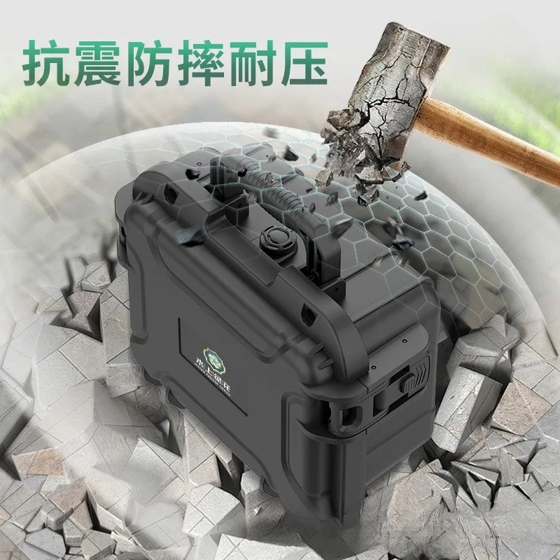Handheld DSLR camera equipment storage protective box with sponge multifunctional sealed waterproof toolbox