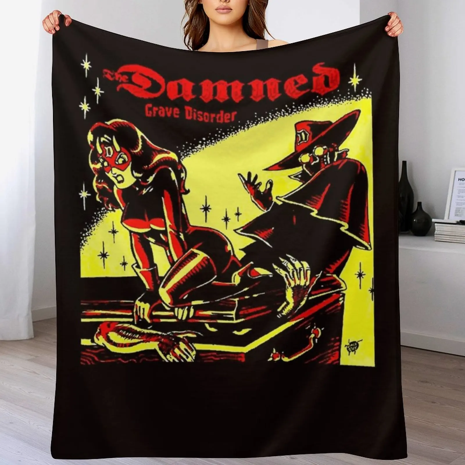 The Damned Grave Disorder Classic Throw Blanket Hair Picnic heavy to sleep Plaid Blankets