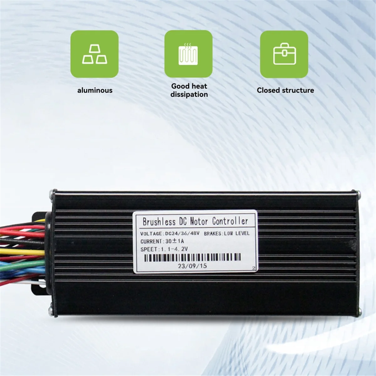 SEMOIC 36V 48V 1000W 30A Three Mode Brushless Controller with Speed Limit Line for Ebike Electric Scooter