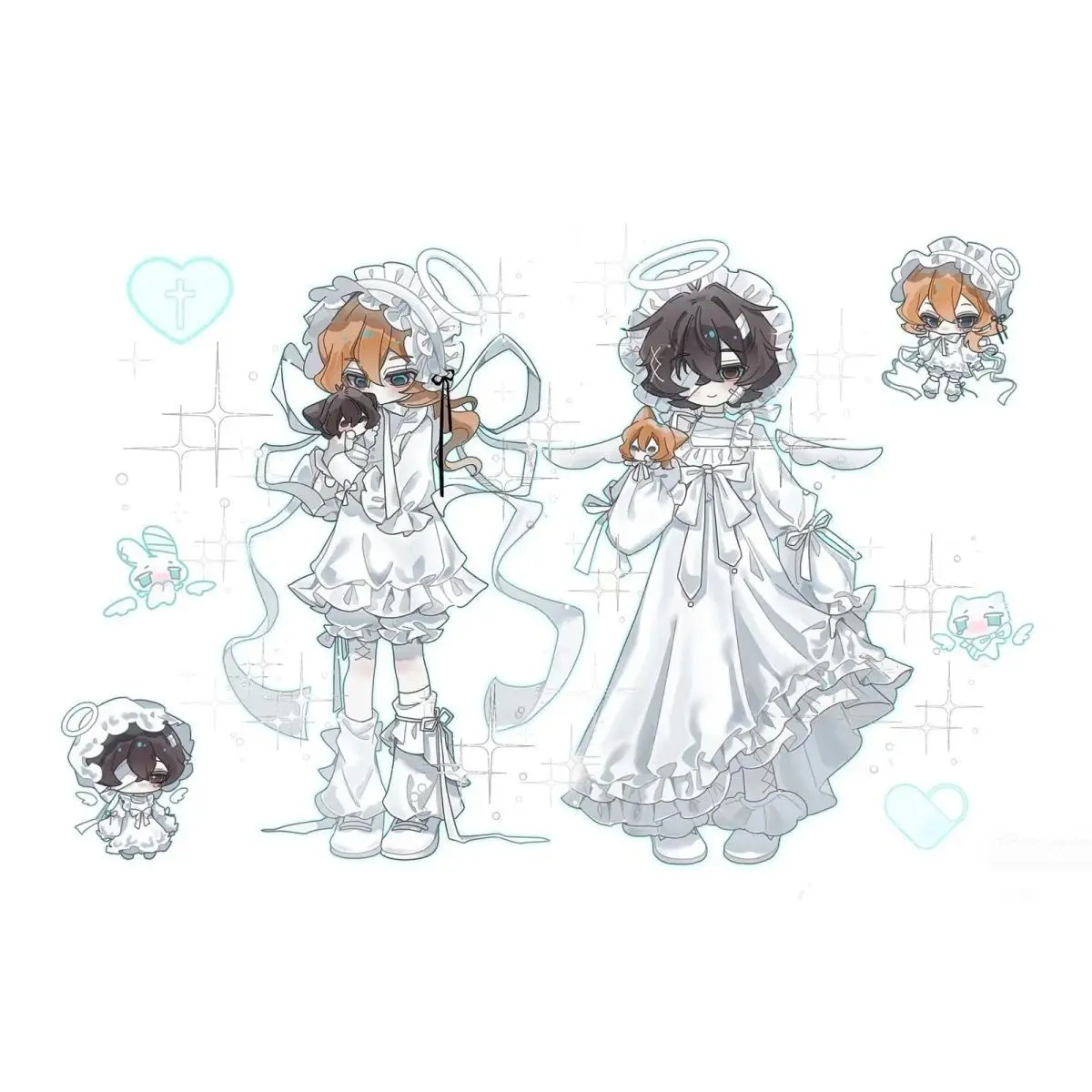 

Аниме dazai osamu Nakahara Chuya Косплей Аниме фигурка акриловый стоячий знак брелок кулон украшения аксессуары Рождественский подарок