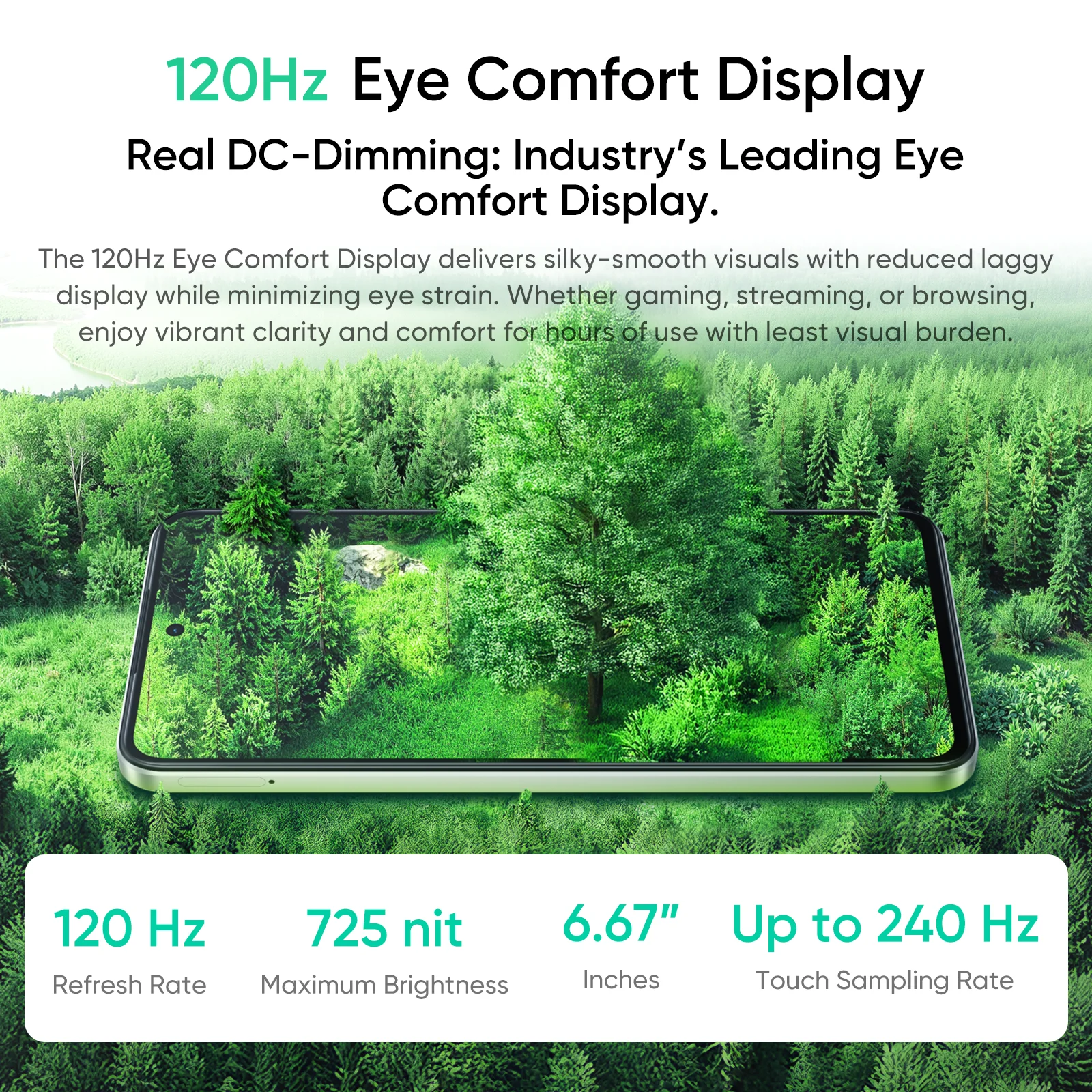 Versión Global realme P3 Lite 4G Smartphone 6000mAh batería 120Hz pantalla de comodidad ocular Octa Core Chipset 50MP AI cámara 5